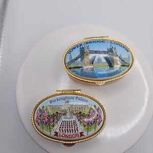 Vintage London Trinket Boxes.